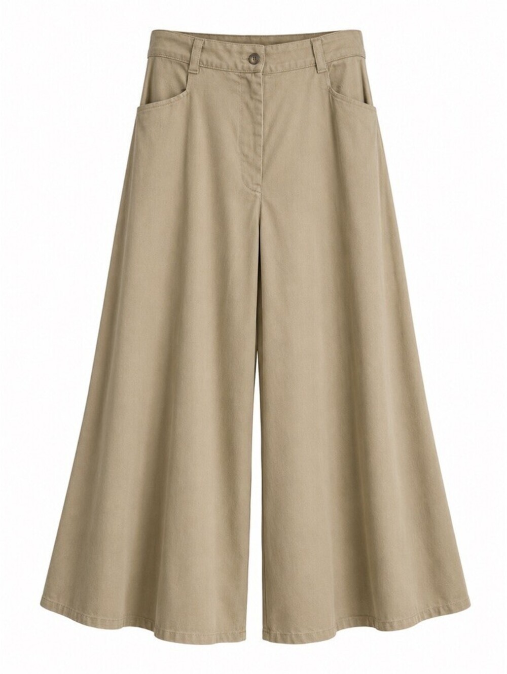 Frontier Classics L Khaki Wide Leg Riding Pants Western Victorian 100% Cotton
